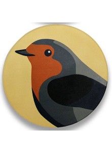 CST4RSPB05 Coaster Individual RSPB Birds - Robin